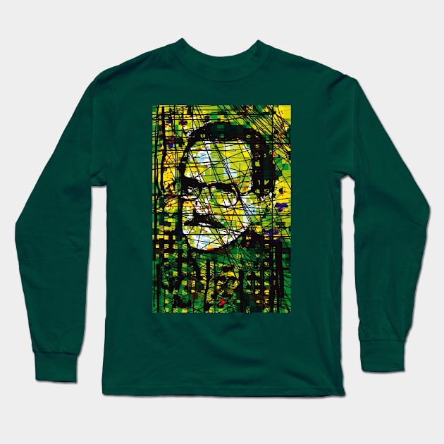 Carlos Fuentes - The Balzac of Mexico II Long Sleeve T-Shirt by Exile Kings 